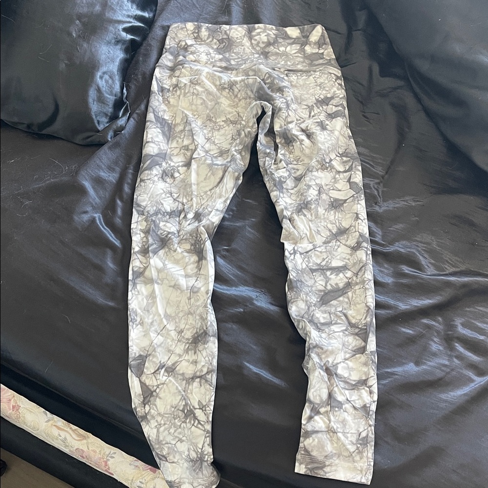 lululemon athletica Gray Tie-Dye Leggings
